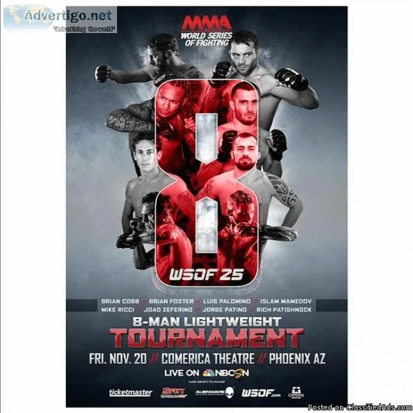 San Antonio World Series of Fighting 25 One-Night Tournament on 
