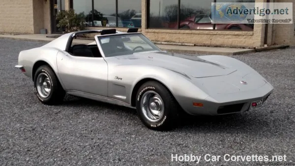 1973 Silver Corvette 4spd Hot Rod