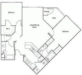 Apartment for rent in Oakland.