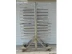 Finishing cabinet door rack