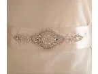 Sparkling crystalpearl sashbelt to complete your gown