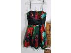 URGENT SALE Rainbowcolourful and black going out dress