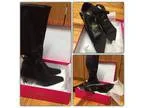 Woman Boot  Size 10 Medium  Black Color Never Use  On Box