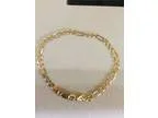 Gold over sterling silver bracelet