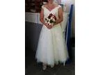 Tea length wedding dress