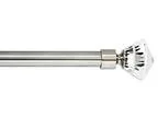 Diamond Crystal Window Treatment Curtain Rod Set - 48 to 84 inch