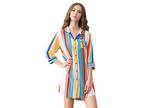 Femirah Women s Cotton Sleepwear Loose Sleepshirt Pajamas Top 18