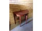 Half Round Timber Console Table