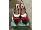 Brand New US size 7.5 J. Rene&Atilde&copy BlackRed Heels Pumps