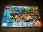 huge sealed lego remote controlled cargo train rail road set 600