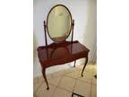 Queen Anne - Rosewood Dressing Table and Mirror