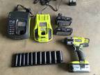 Tools and Ryobi 18-Volt Lithium-Ion 12 in. Cordless Impact Wrenc