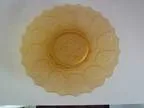 Amber glass plate