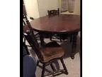 Antique 1970 s Captains style solid wood table (Olney)