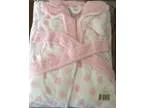 Ulta Womens Robe Bathrobe White Pink Polka Dots Bath Spa Clothin