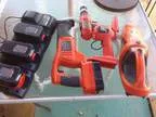 18v Black and Decker set with 4 batteries (23rd ave and cactus r