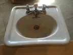 Antique vintage old Crane bathroom sink beautiful vitreous china