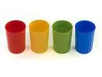 Kids Plates Bowls Cups Dinnerware Set 12 pieces Assorted Colors