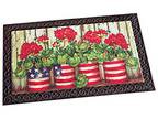 Collections Etc Patriotic Americana Garden Mat