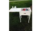 Table beverage service cabinet bar