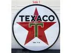 Texaco Porcelain Sign 6  Service Station Sign Nice Condition 2 s