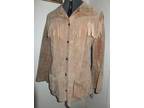 Davy Crockett  style suede tailored lady s jacket