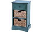 Woodcraft Life Style Cabinet With 2 Wicker Baskets