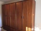 Huge wardrobe and drawers at the bottom in timber