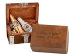 Wood Treasure Chest Favor Box