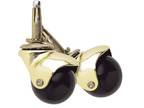 Hooded Casters with Swivel Stem - 2-Inch - 2 pack Brass 400 lb. 
