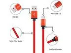Frieso 3Pack 10ft Premium Micro USB Charging Cable High Speed Ex