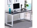 Yaheetech Computer Desk Home Office Table Workstation (Black)