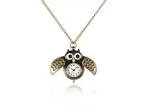 Mifine Owl Antique Style Delicate Vintage Pocket Watch With Chai