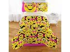 Emoji Reversible Microfiber Girls Comforter - Twin