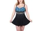 OUO Women s Plus Size Swimwear Backless One-Piece Swimsuit