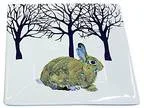Paperproducts Design Winter Solstice Rabbit Square Appetizer Des