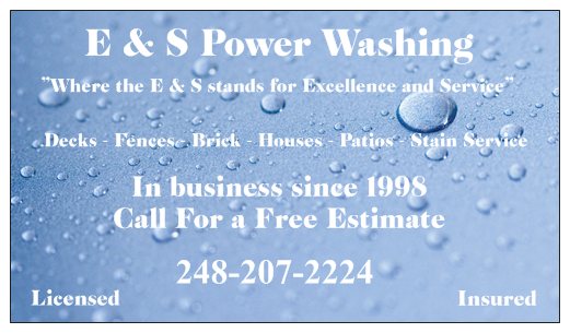 Power washing,   deck cleaning & staining