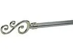 Extendable Metal Window Treatment Curtain Rod Sets Barroque- 48 