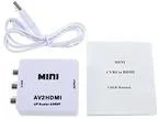 Mini AVCVBS 3RCA Composite Video AV to HDMI Converter for TVPCPS