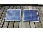 2 50w solar panels