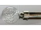 Siena Home Fashions Crystal Curtain Rod (48&quot-84&quot Silver)