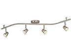 Galaxy Lighting 755595BN 4 Light Halogen Flexible Complete Track