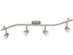 Galaxy Lighting 755595BN 4 Light Halogen Flexible Complete Track