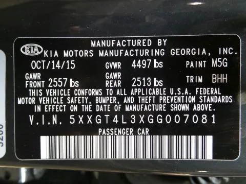 2016 Kia Optima LX