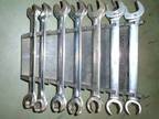 SNAP-ON 7 PIECE SAE. FLARE NUT OPEN END WRENCH SET 38" - 34&