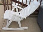 White Outdoor folding rocking chair (Jefferson Park)