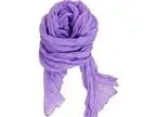 Freedi Girls Solid Wrinkle Cotton Gauze Scarf Children Winter Sc