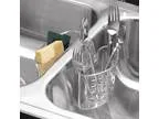 InterDesign Kitchen Sink Protector Flatware Organizer and Sponge