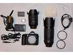 Nikon D90 DSLR Professional Camera w 2 lenses and Accessories