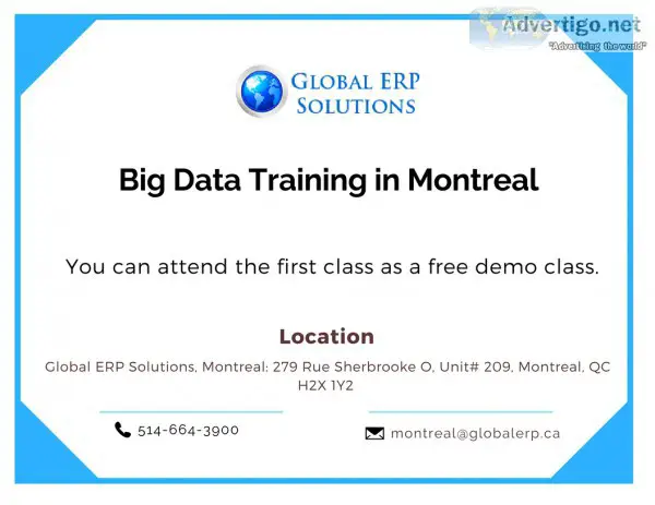 Big data & hadoop training in montreal
